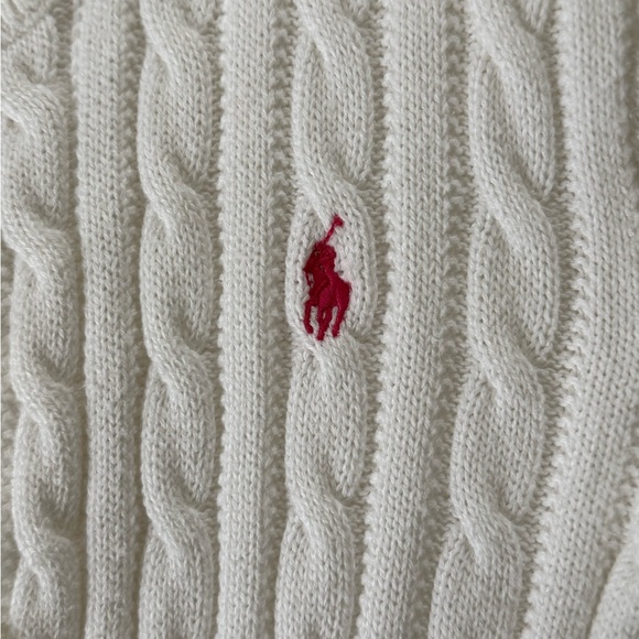 Polo Ralph Lauren Girls Cable Knit Cardigan – 100% Cotton - Picture 5 of 12